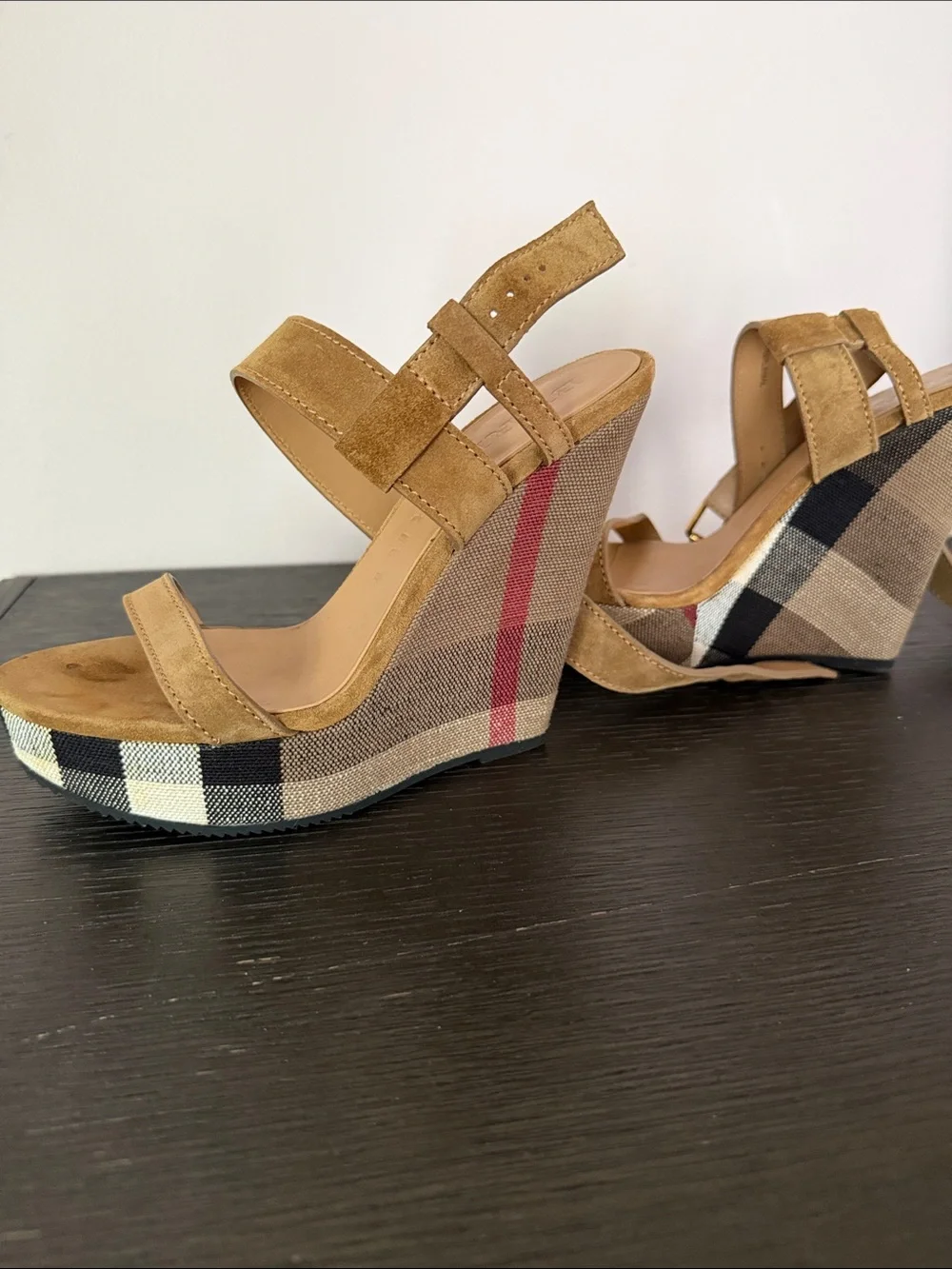 Burberry wedge sandals